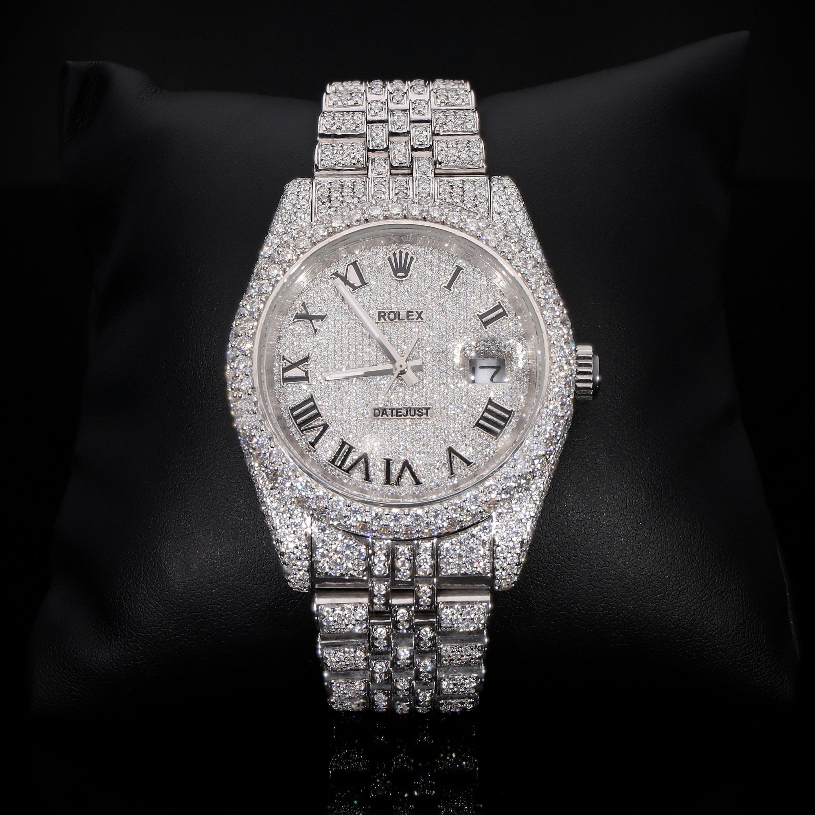 Moissainite diamond-Rolex jublee watch full iceout full white